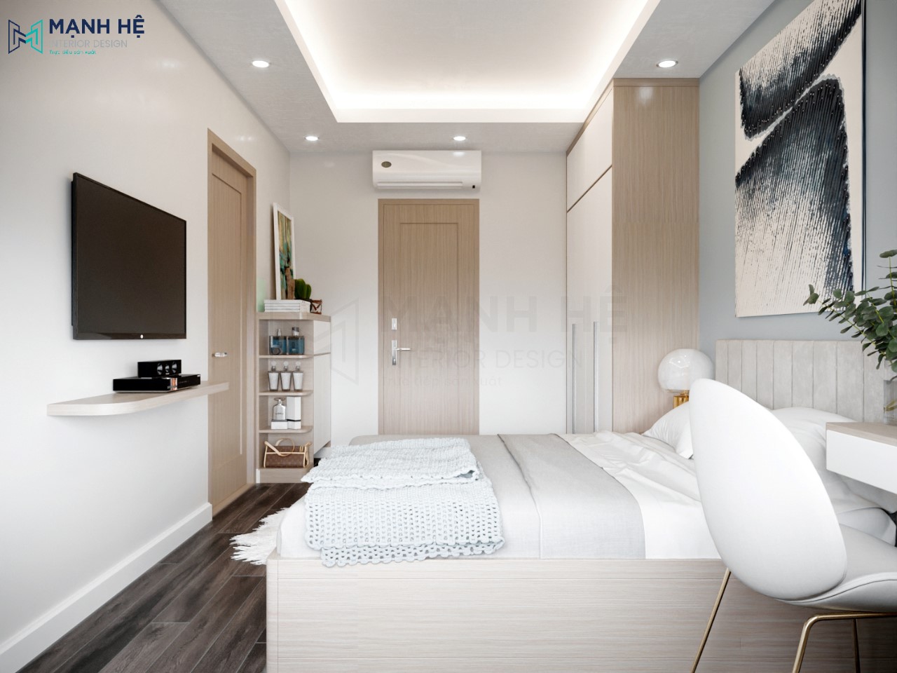 tivi treo tường tiết kiệm diện tích