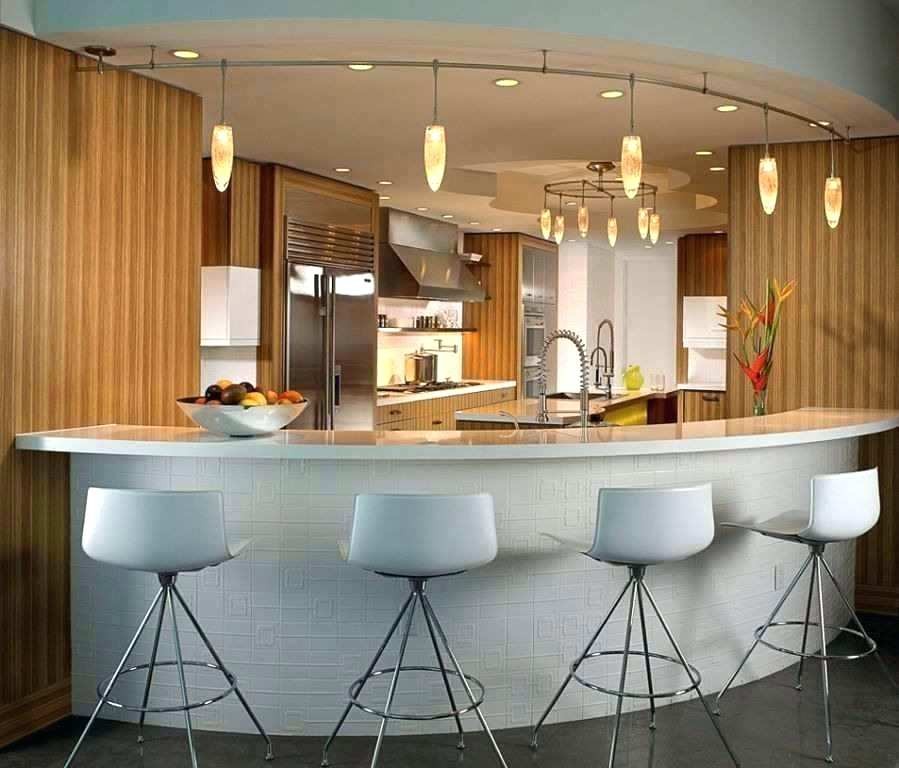 Thiết kế quầy bar mini hình vòng cung