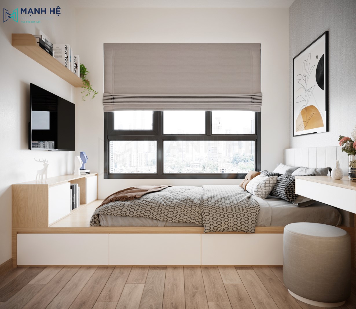 giường ngủ dạng bục
