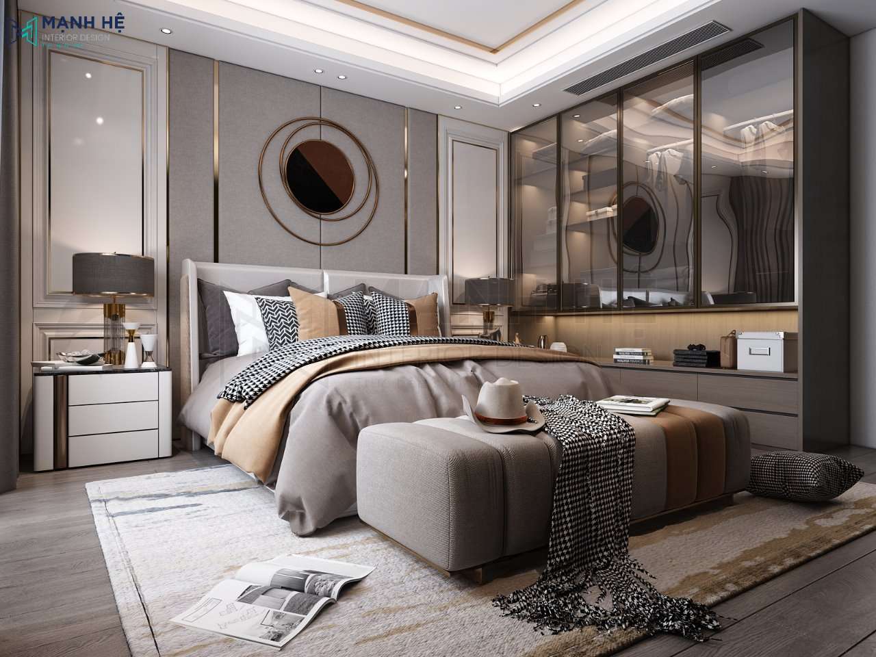 Mẫu tủ quần áo cánh lùa tiện nghi