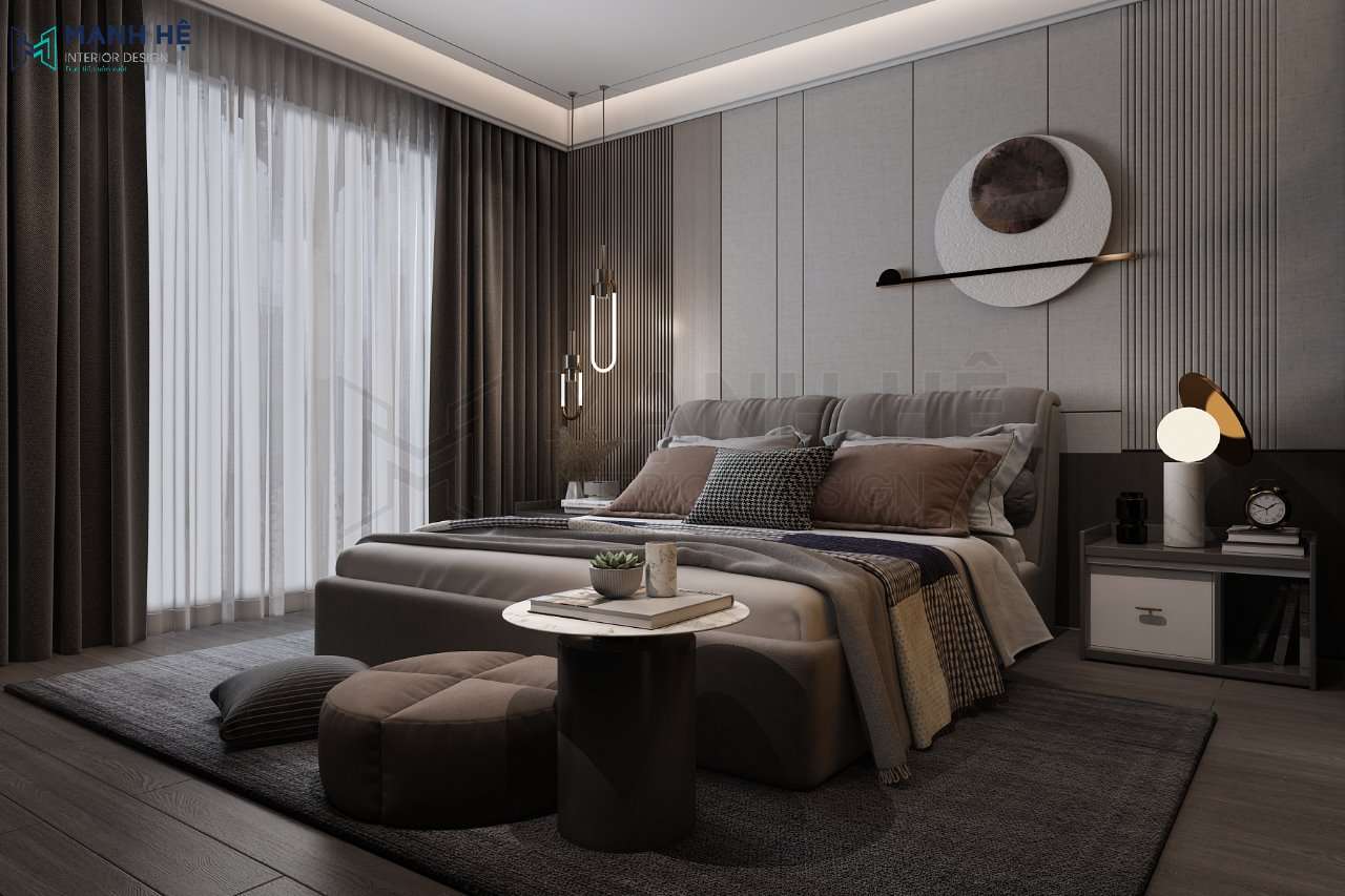 giường ngủ bọc nêm sang trọng
