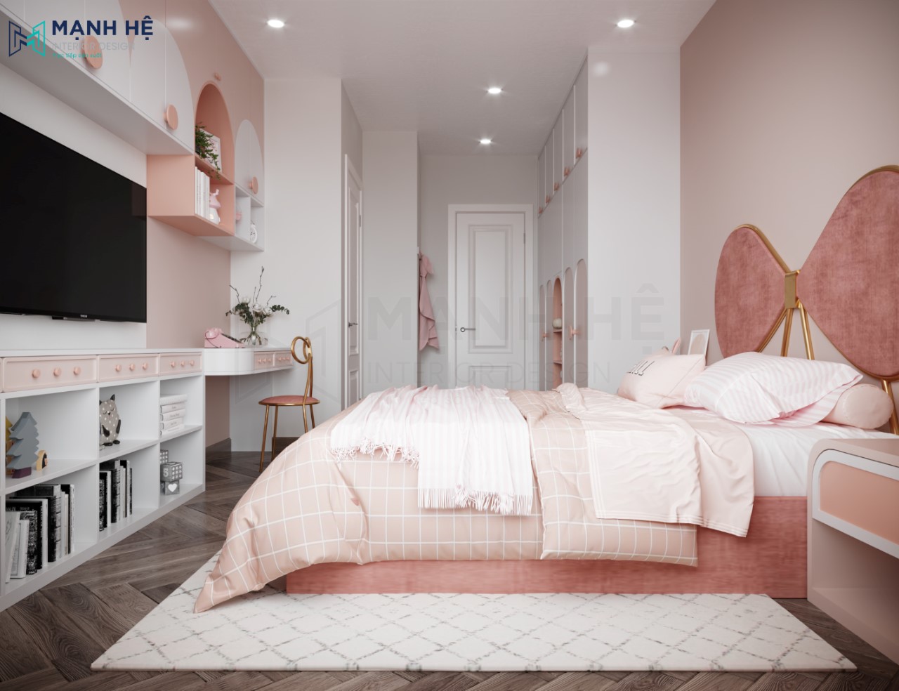 Bố trí hệ thống đèn phòng ngủ bé