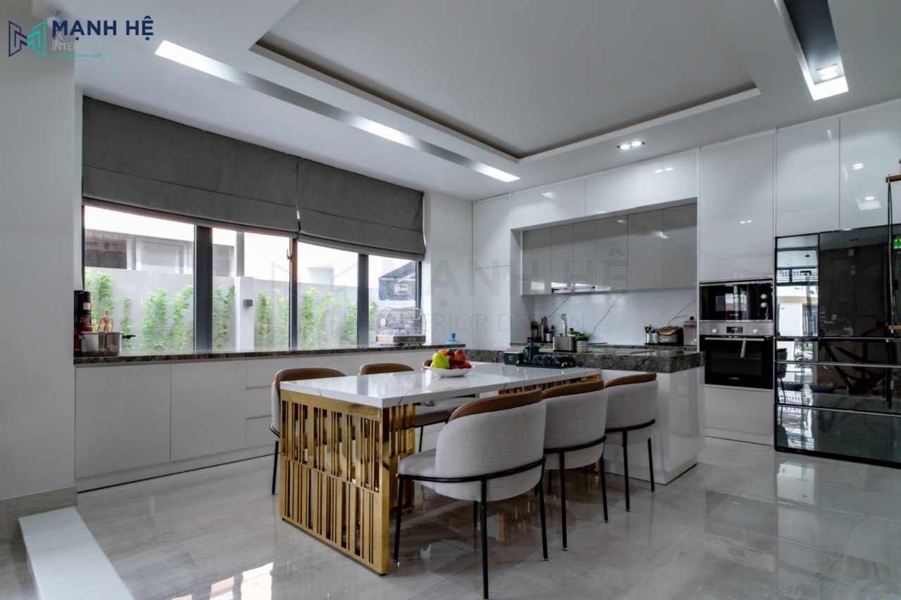 thi công phòng bếp đẹp