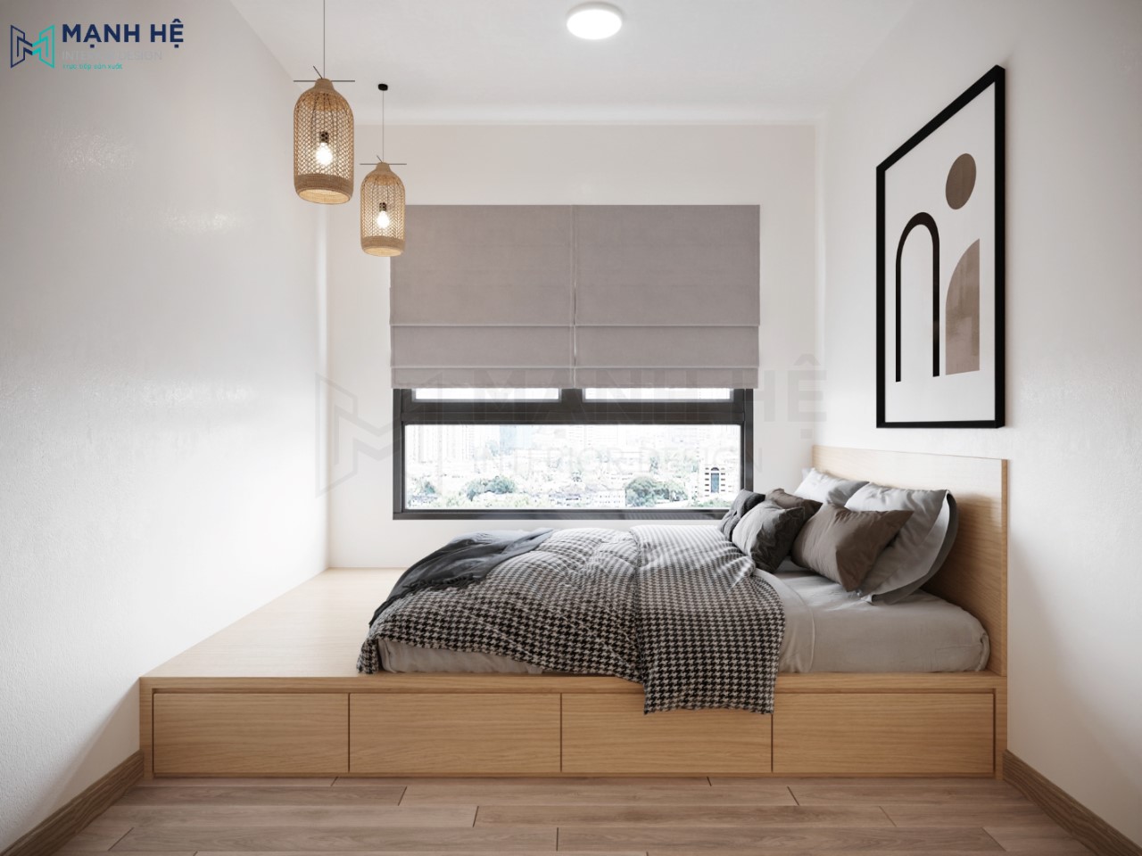giường ngủ dạng bục