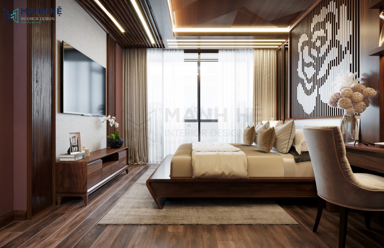 bố trí nội thất phòng ngủ tiện nghi