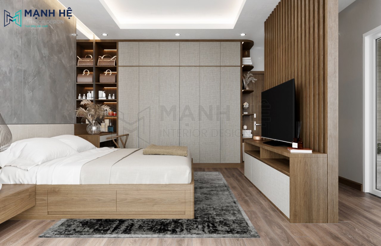 tủ quần áo cao đụng trần