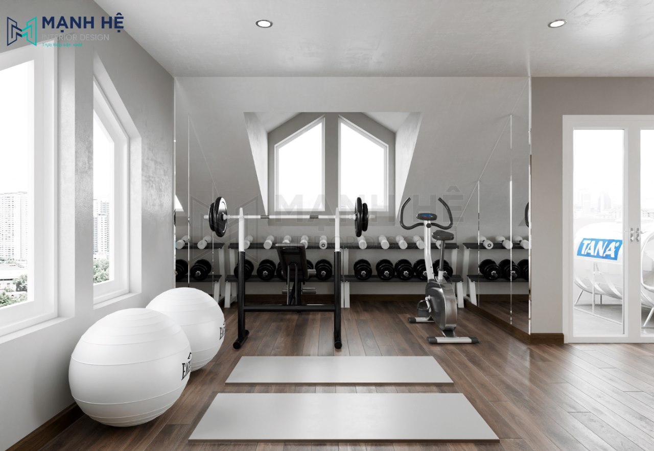 thiết kế phòng tập gym