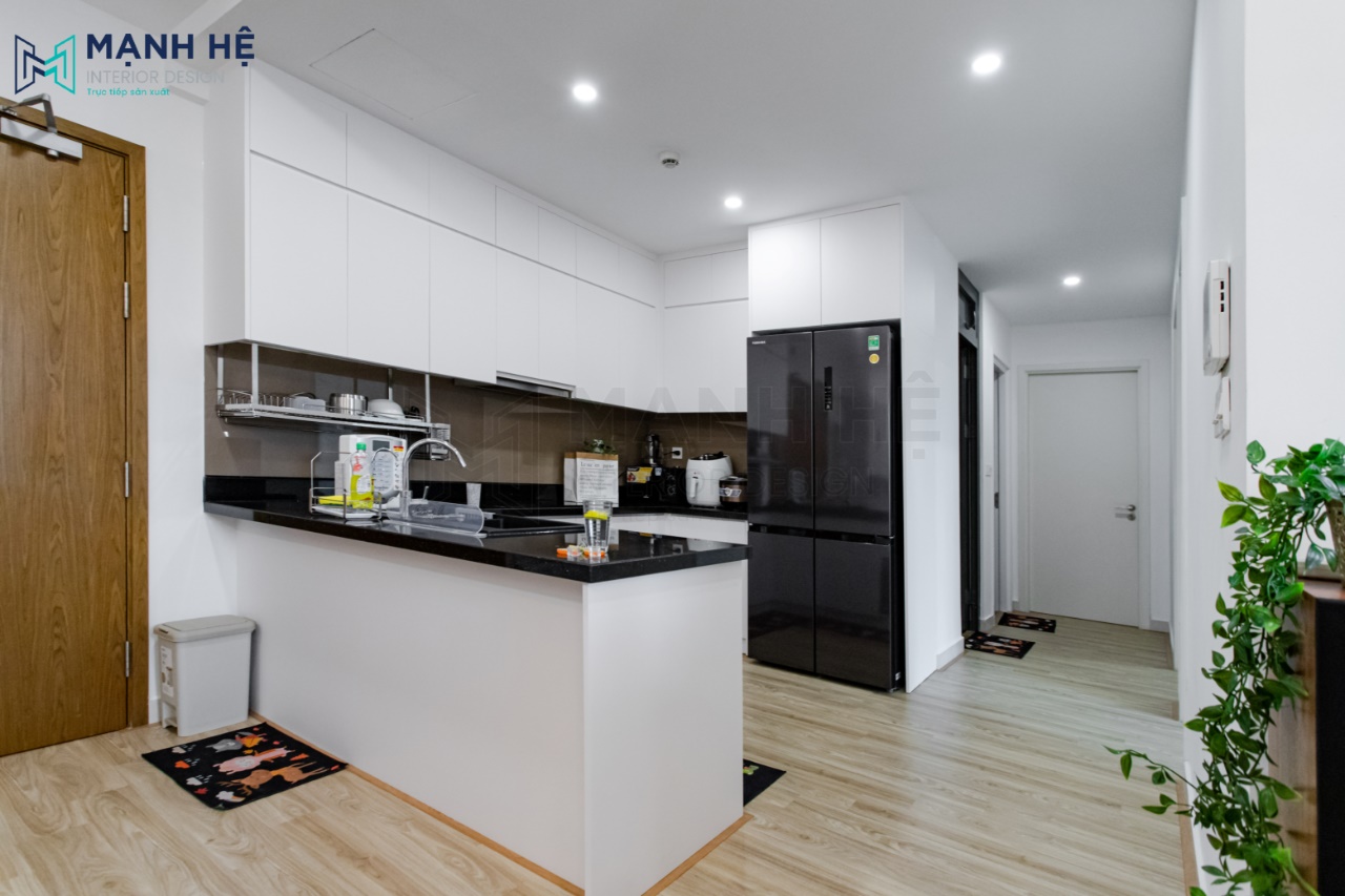 hệ tủ bếp chữ U đẹp