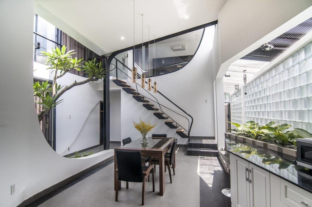 giếng trời đẹp nhà phố