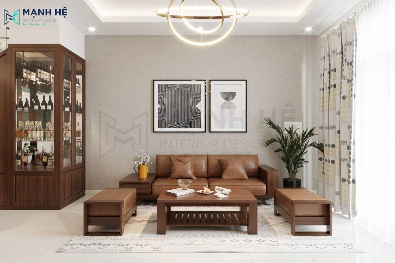 thiết kế nội thất phòng khách nhà phố