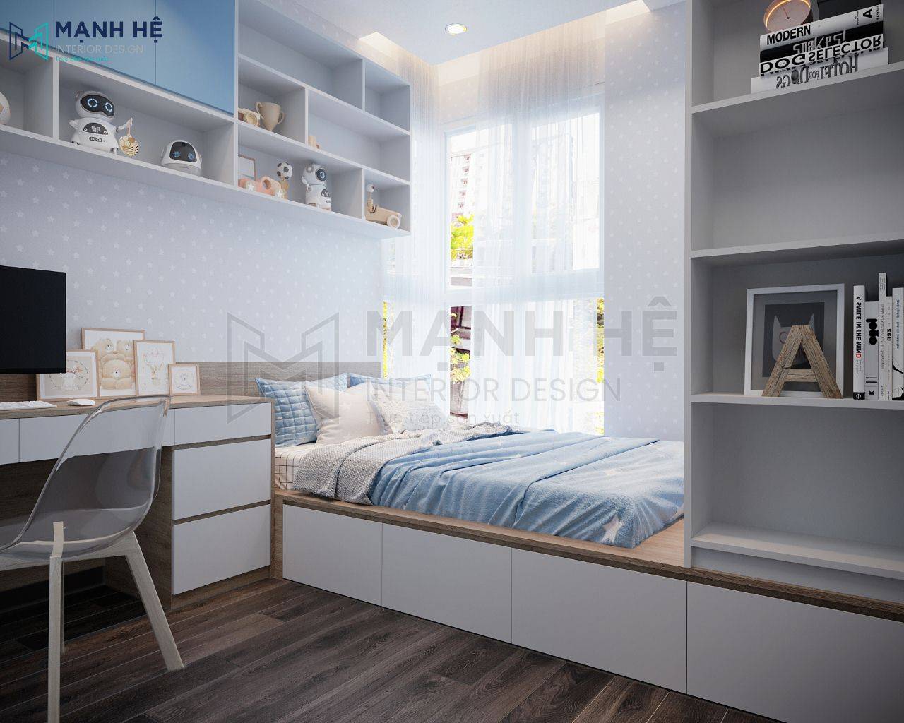 giường ngủ dạng bục
