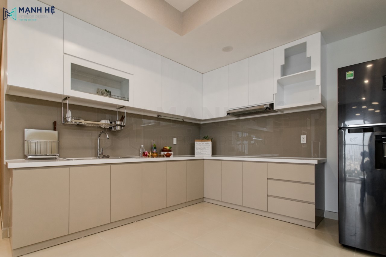 hệ tủ bếp chữ L đẹp