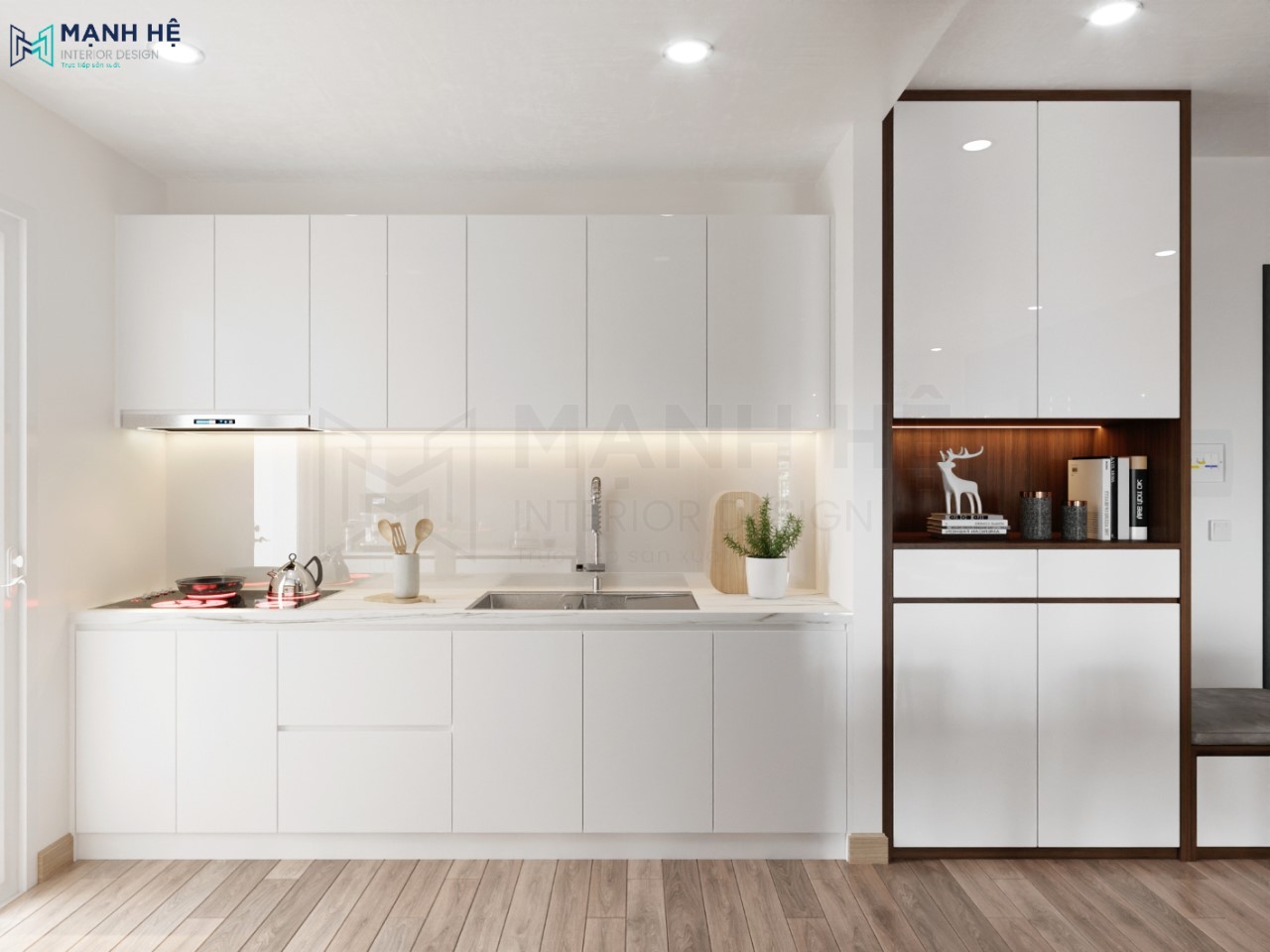 hệ tủ bếp chữ i đẹp