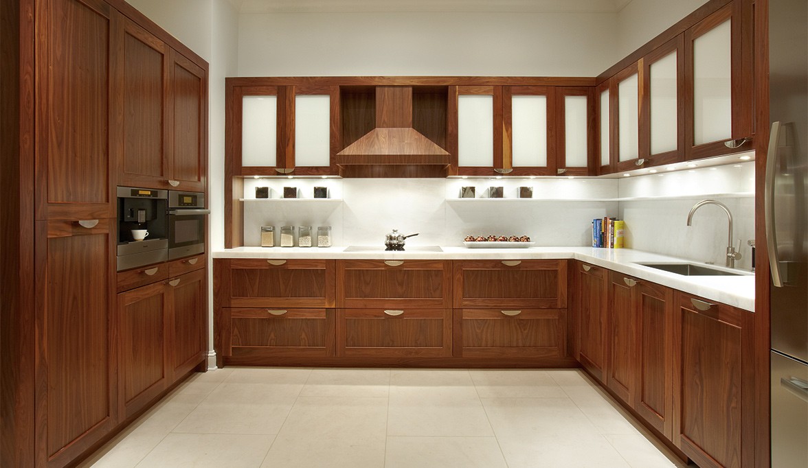 hệ tủ bếp gỗ tự nhiên