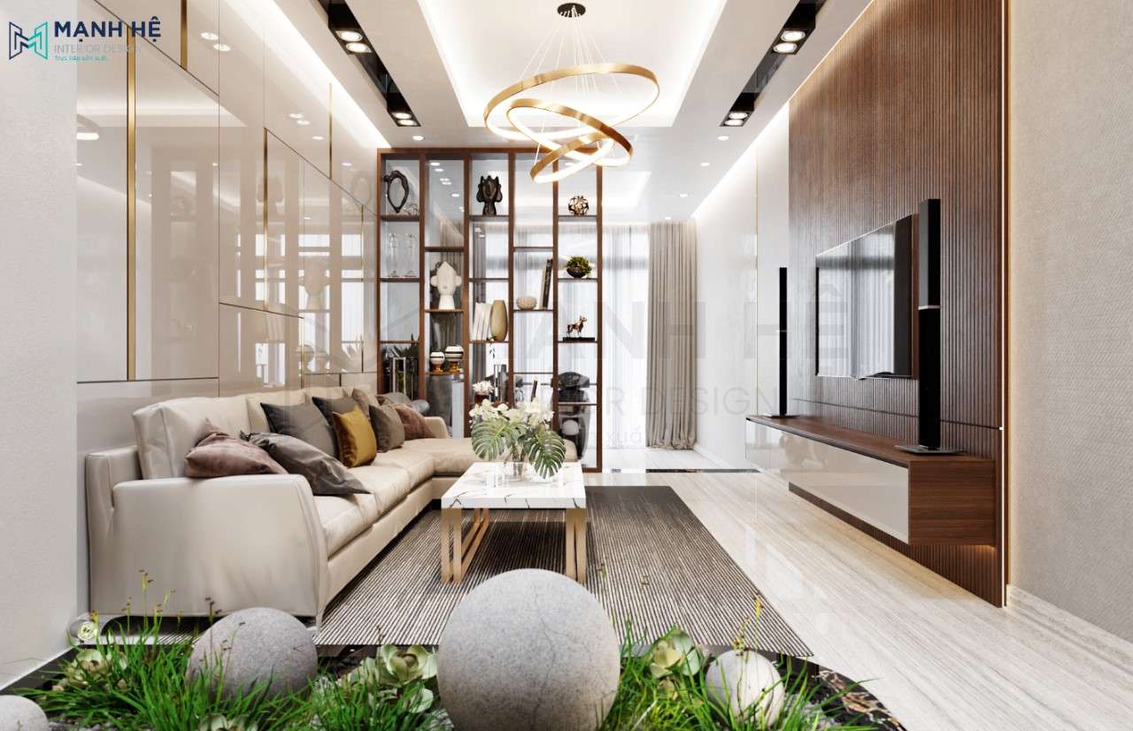 thiết kế phòng khách nhà phố đẹp