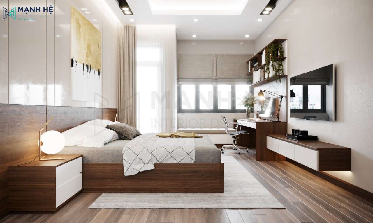Kệ tivi treo tường giúp tiết kiệm diện tích và thuận tiện trong di chuyển