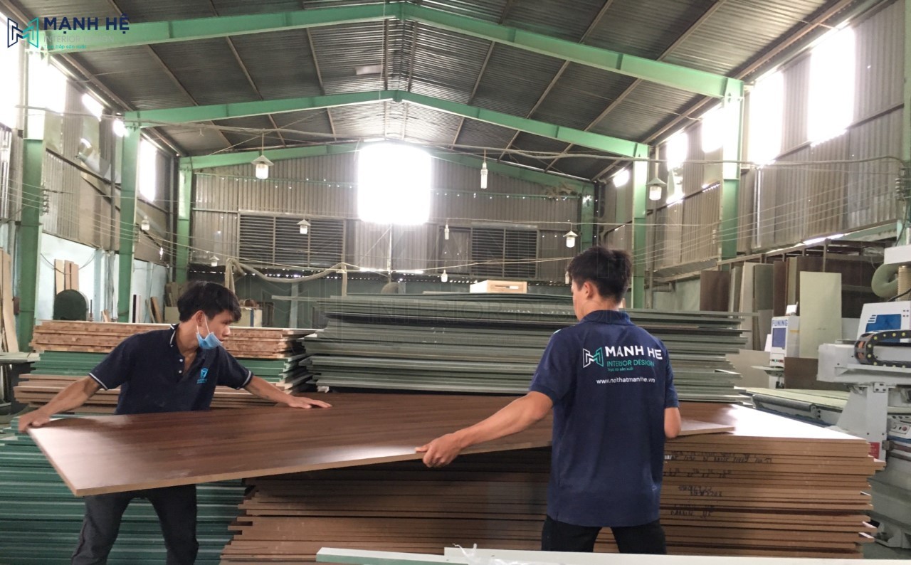 Quy mô xưởng sản xuất nội thất hiện đại bậc nhất