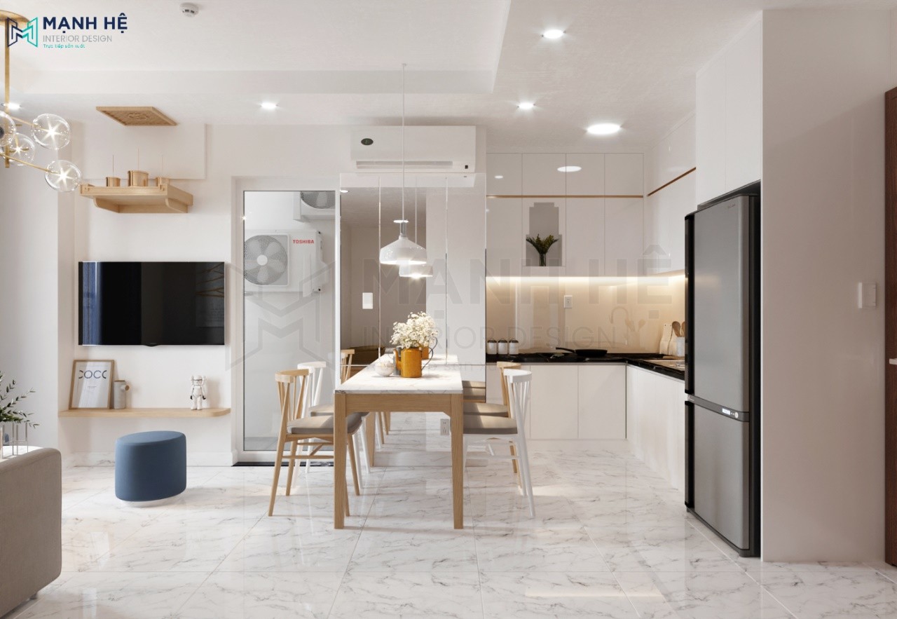 Thiết kế nhà bếp nhỏ chung cư