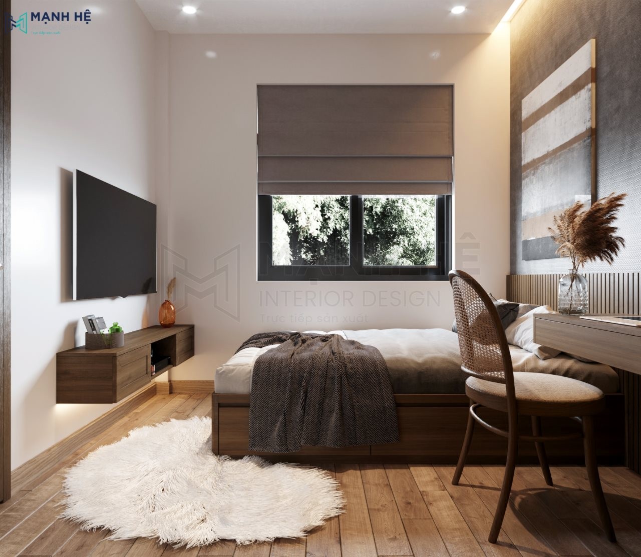 Tủ kệ tivi treo tường thiết kế kiểu dáng thanh mảnh tinh tế