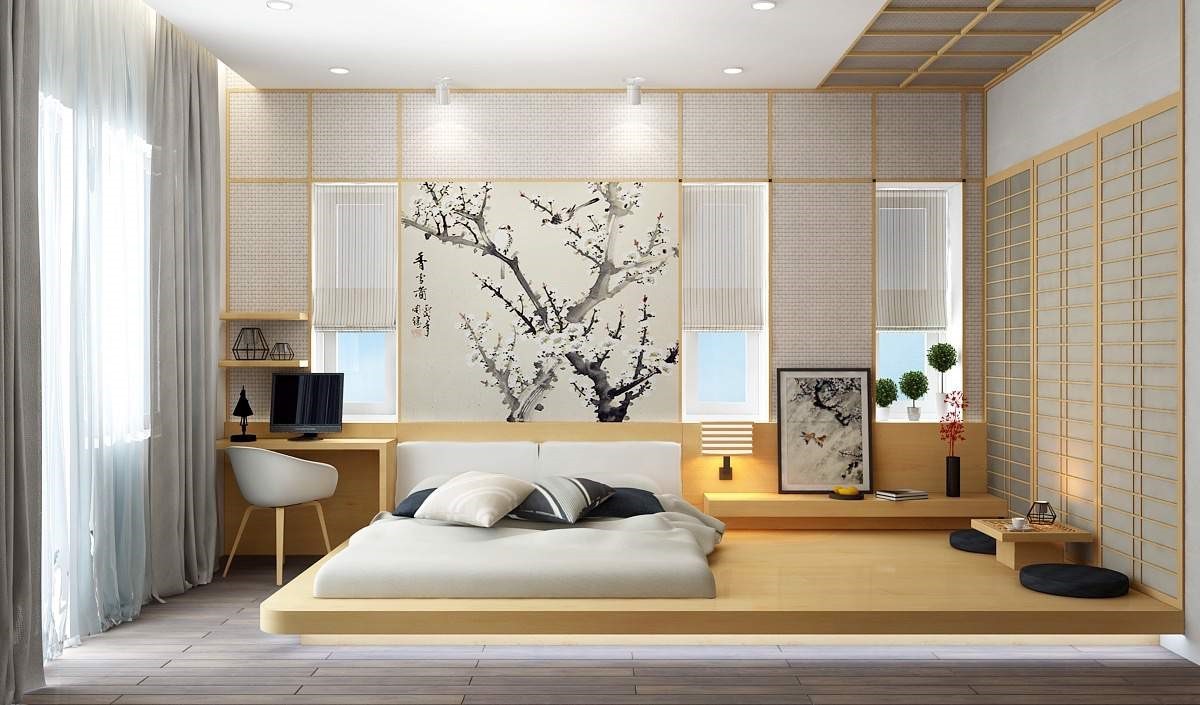 Thiết kế phòng ngủ kiểu Nhật