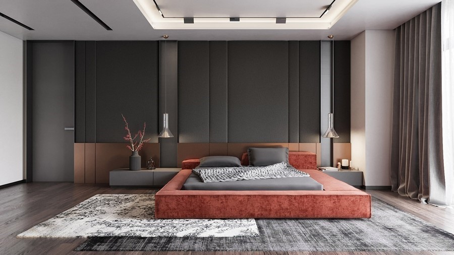 Mẫu thiết kế phòng ngủ không giường đẹp hiện đại