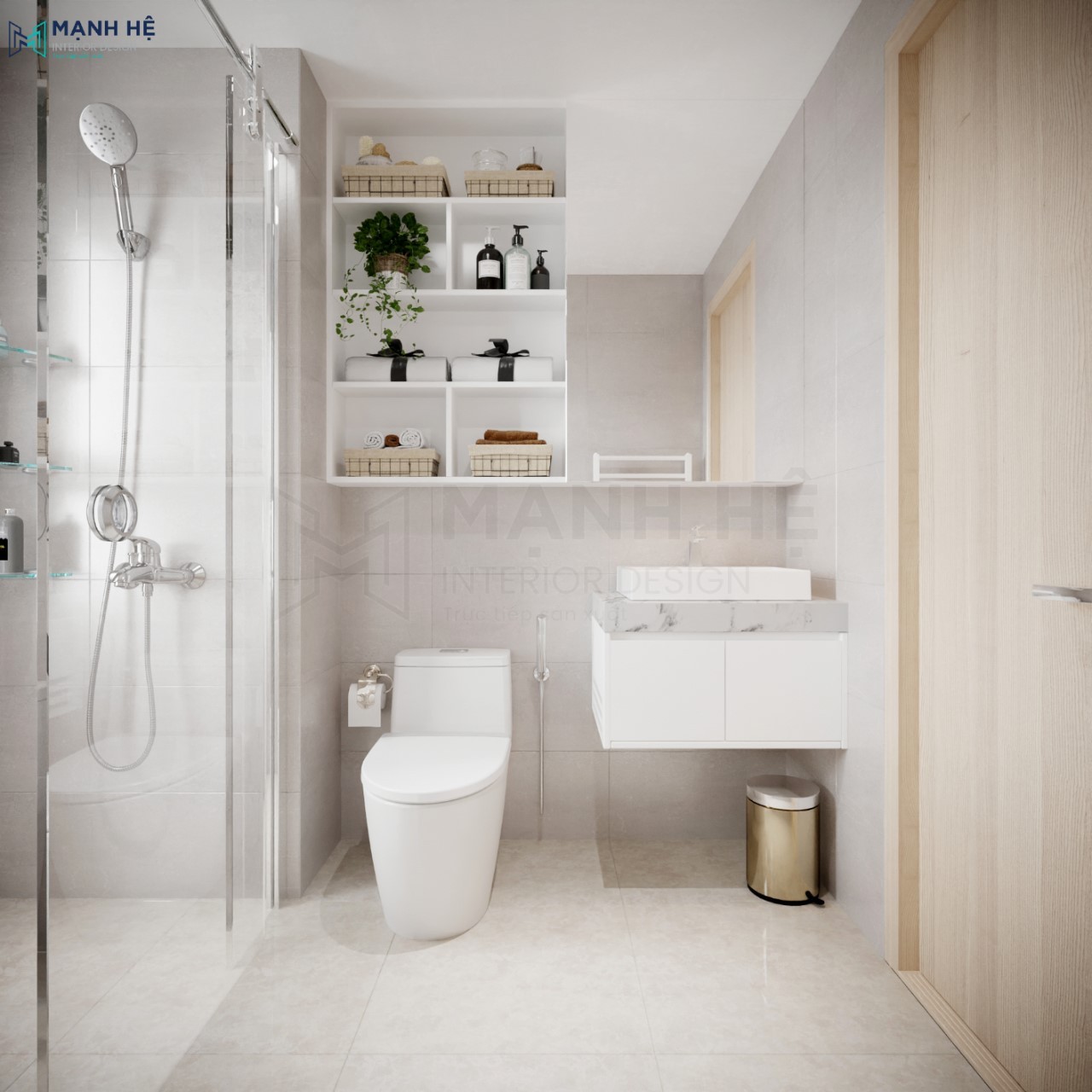 Thiết kế nhà vệ sinh hiện đại