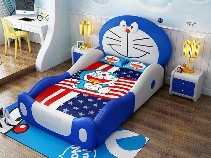 Giường ngủ nhựa kiểu dáng Doremon độc đáo cho bé dưới 5 tuổi