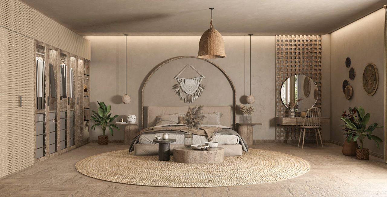Thiết kế phòng ngủ theo phong cách vintage với diện tích lớn