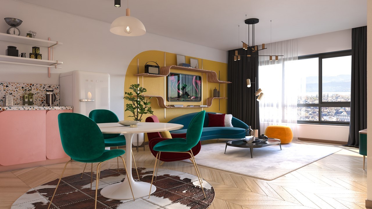 Phong cách nội thất retro hiện đại