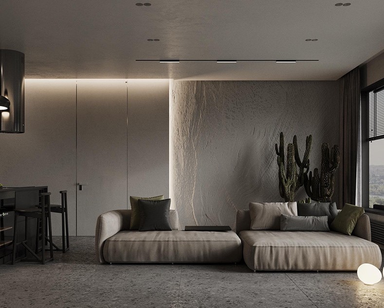 Đèn decor trang trí phòng khách tối giản ấm cúng