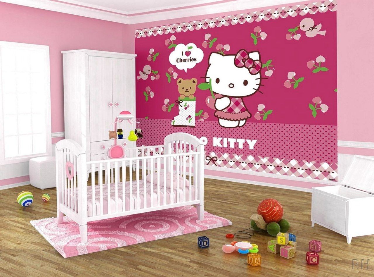 Giường hello kitty dành cho bé sơ sinh