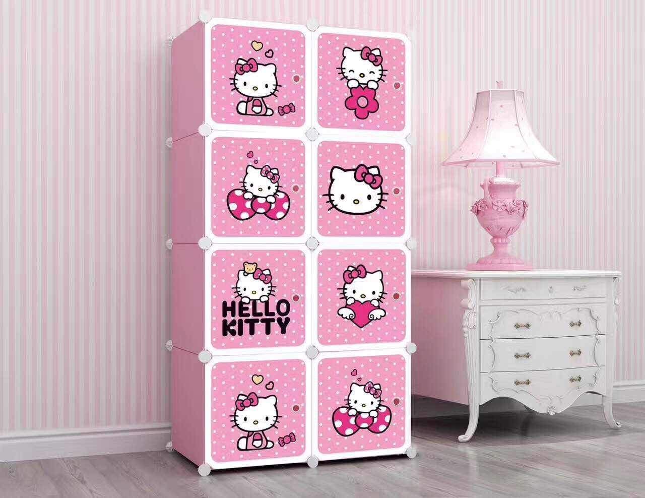 tủ đồ nhựa hello kitty