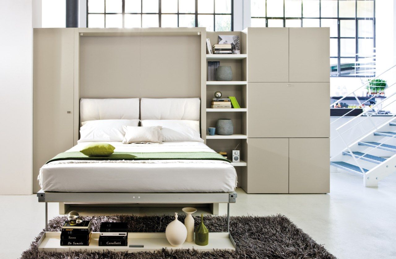 thiết kế giường ngủ liền tủ đồ có kích thước chuẩn