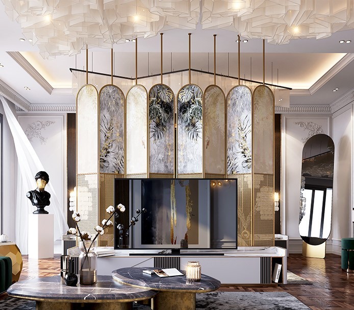 Vật liệu nội thất cao cấp trong thiết kế phòng ngủ Luxury