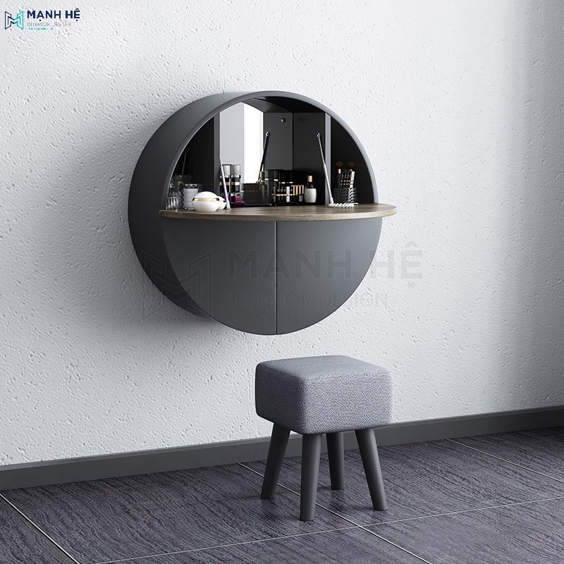 Ghế đệm ngồi trang điểm nhỏ gọn, xinh xắn