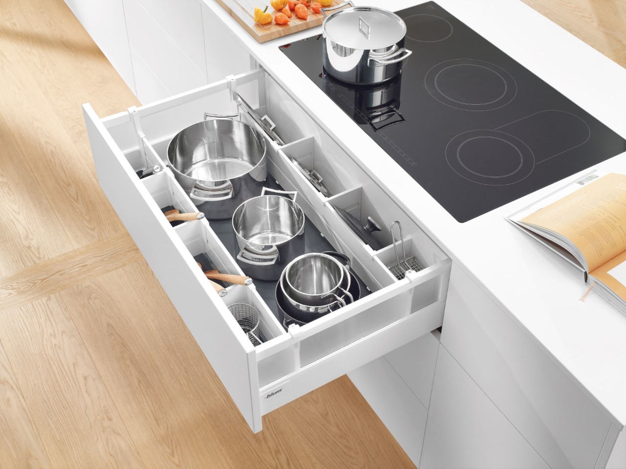 Ngăn bếp nấu đẹp tiện nghi, hợp lí