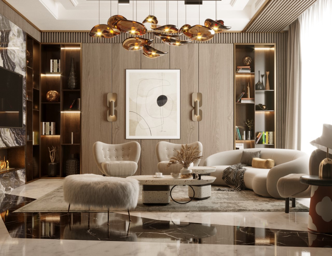 Mẫu thiết kế nội thất căn hộ 54m2 đẹp và rộng rãi ấn tượng nhất hiện nay