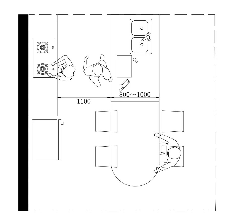 Quy cách bố trí đảo bếp phù hợp với diện tích nhà bếp