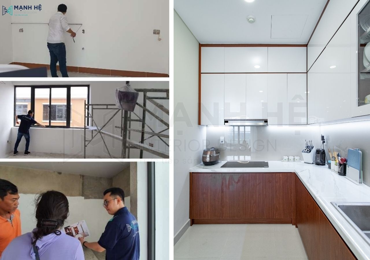 Thi công hoàn thiện nội thất theo kích thước chuẩn xác