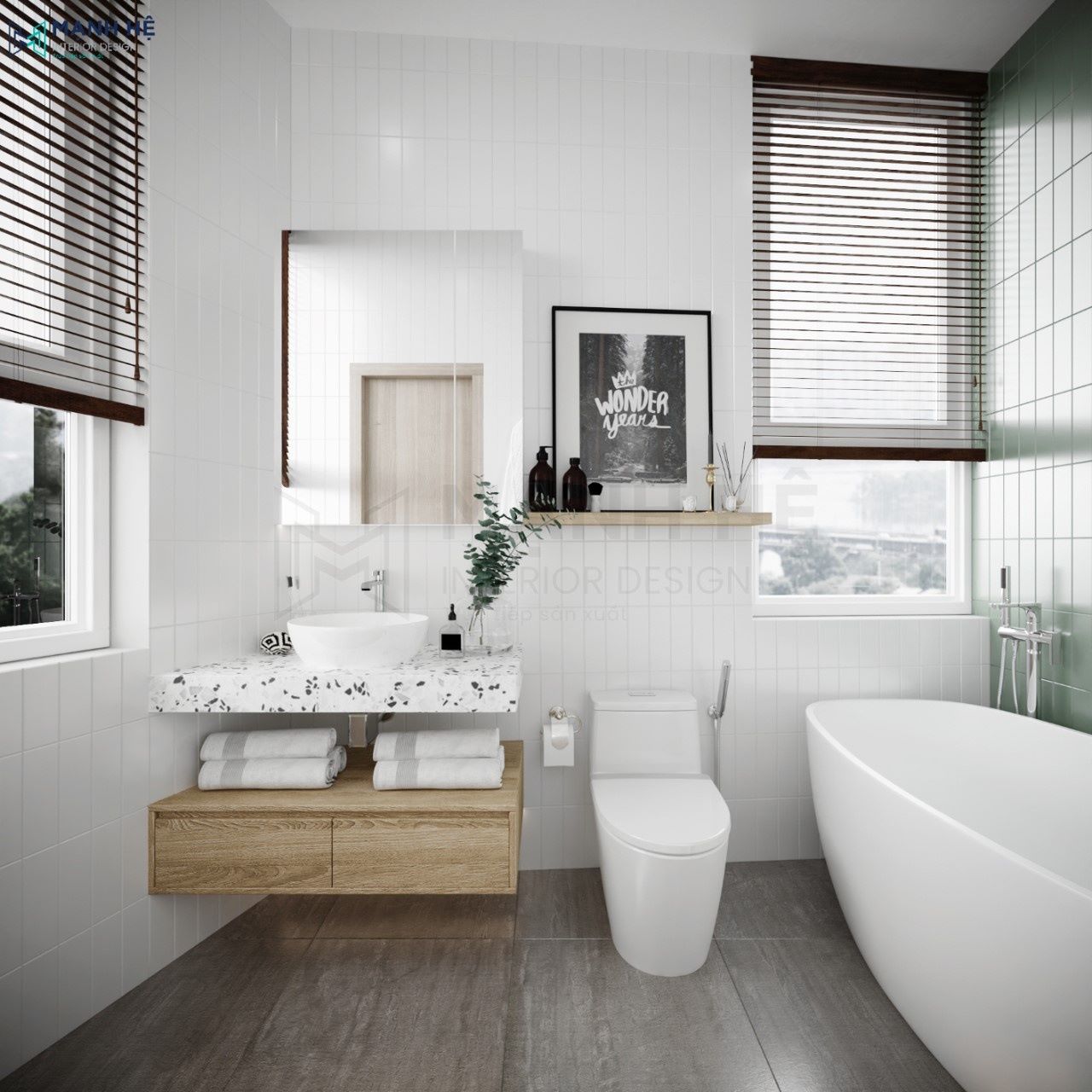 Thiết kế nhà vệ sinh hiện đại