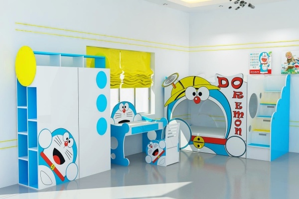 Mẫu giường tầng doremon sáng tạo