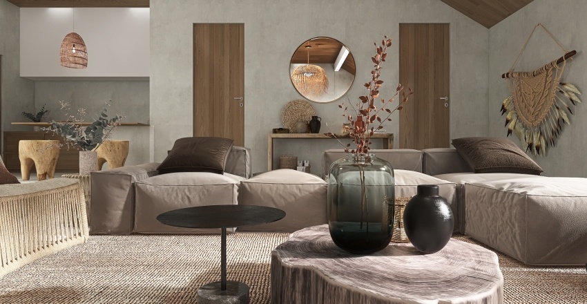 Gam màu nhẹ nhàng của phong cách wabi sabi hình thành một kết nối sâu sắc với thiên nhiên