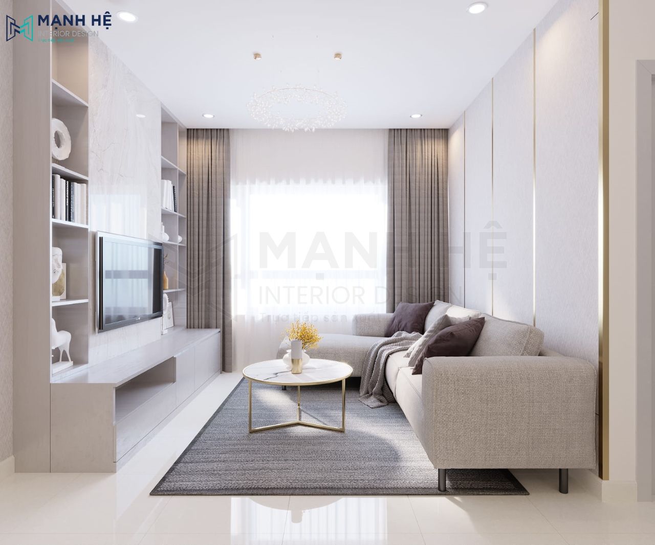 Tổng quan không gian phòng khách nhỏ đẹp tiện nghi
