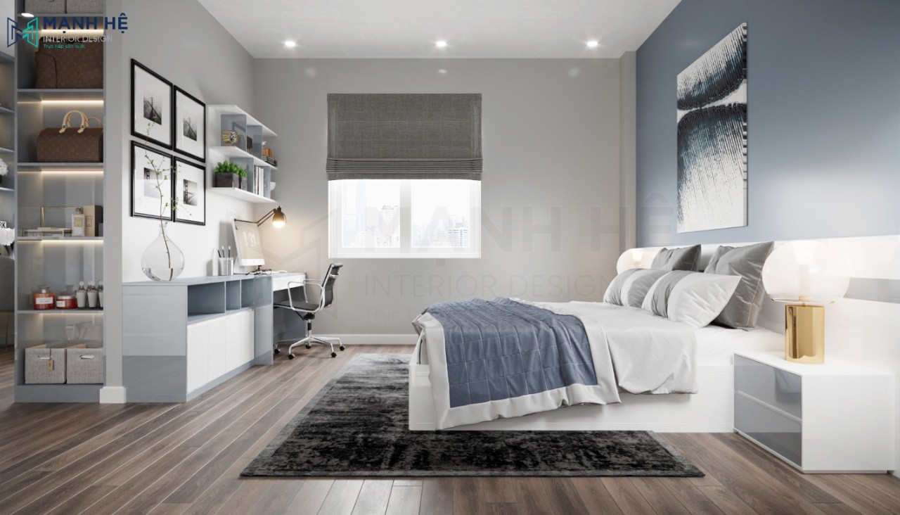 Sử dụng rèm roman cho phòng ngủ đẹp tinh tế