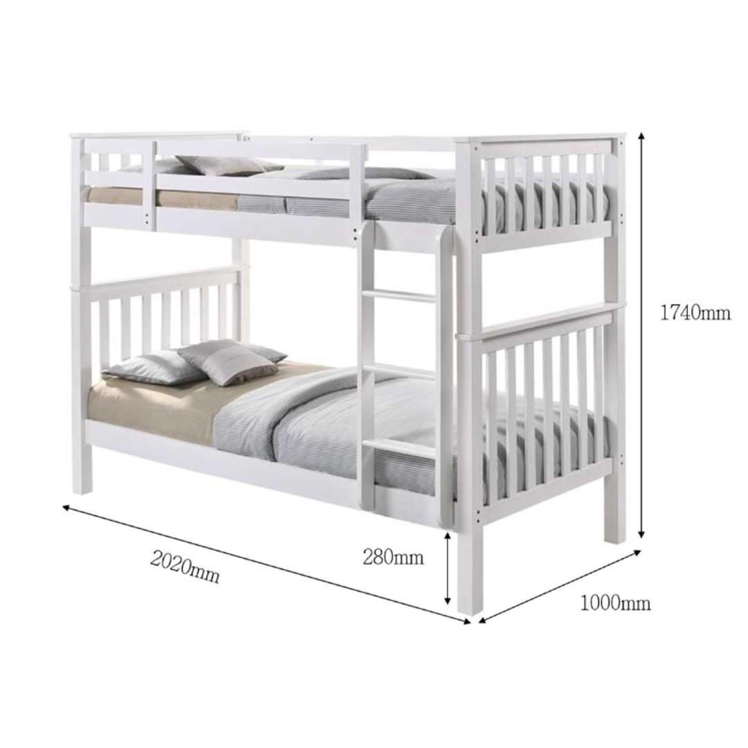 Kích thước giường tầng người lớn