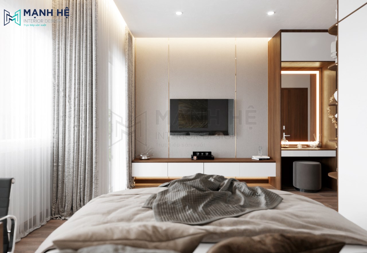 Kệ tủ tivi treo tường gỗ công nghiệp hiện đại