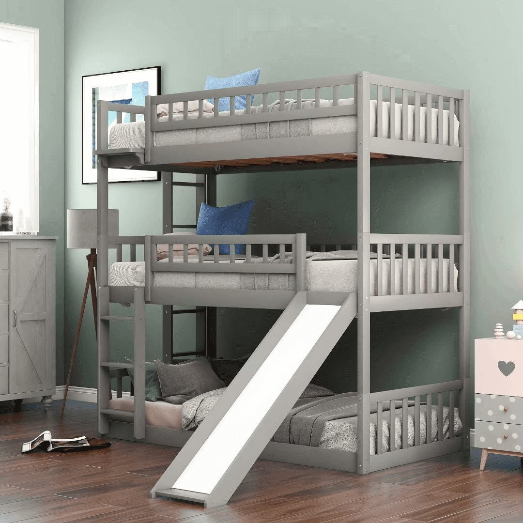 Giường 3 tầng đòi hỏi phải được sử dụng chất liệu tốt có khả năng chịu các tác động ngoại lực hiệu quả