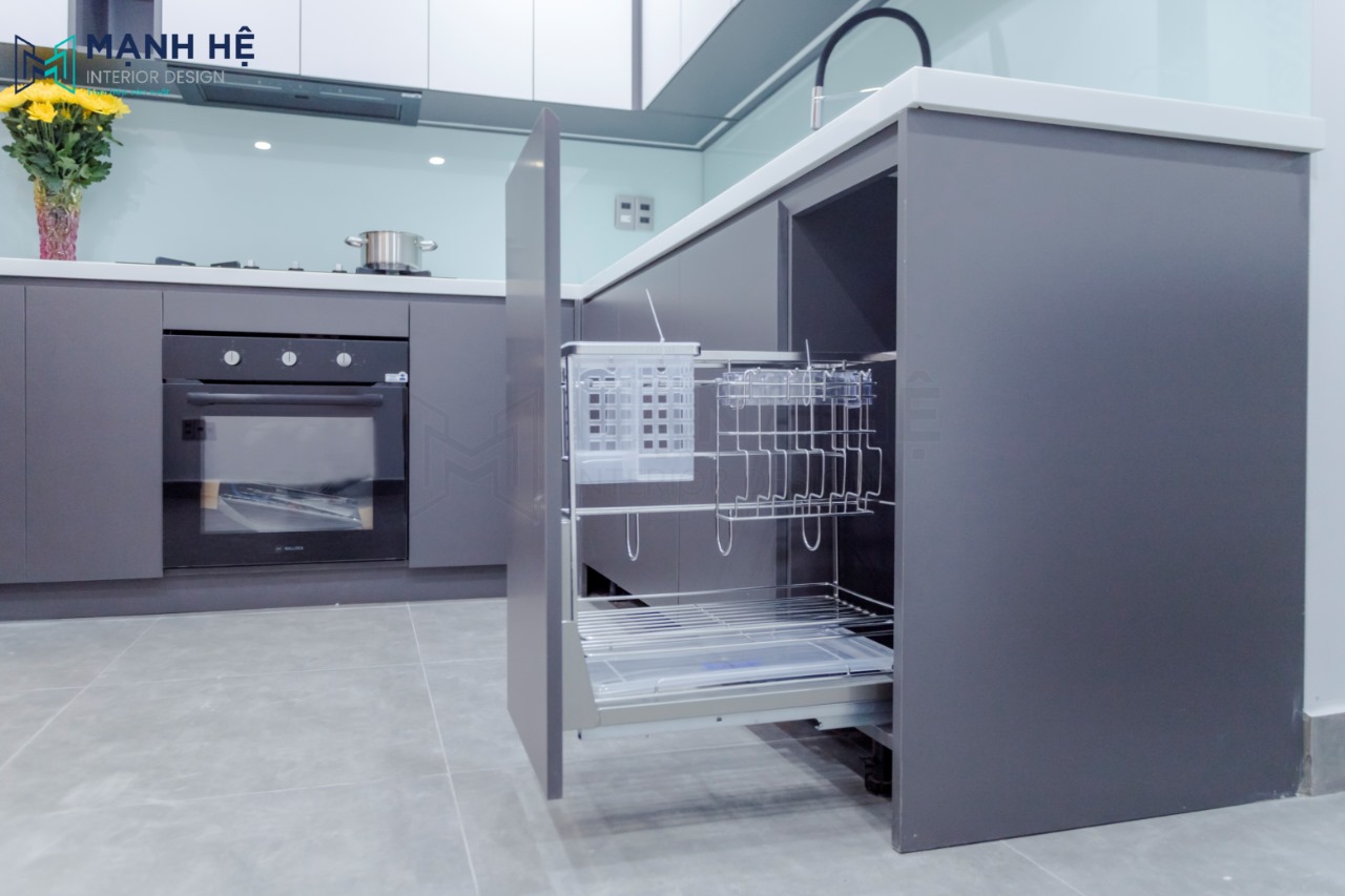 Phụ kiện tủ bếp dưới đa năng hỗ trợ cho quá trình nấu nướng