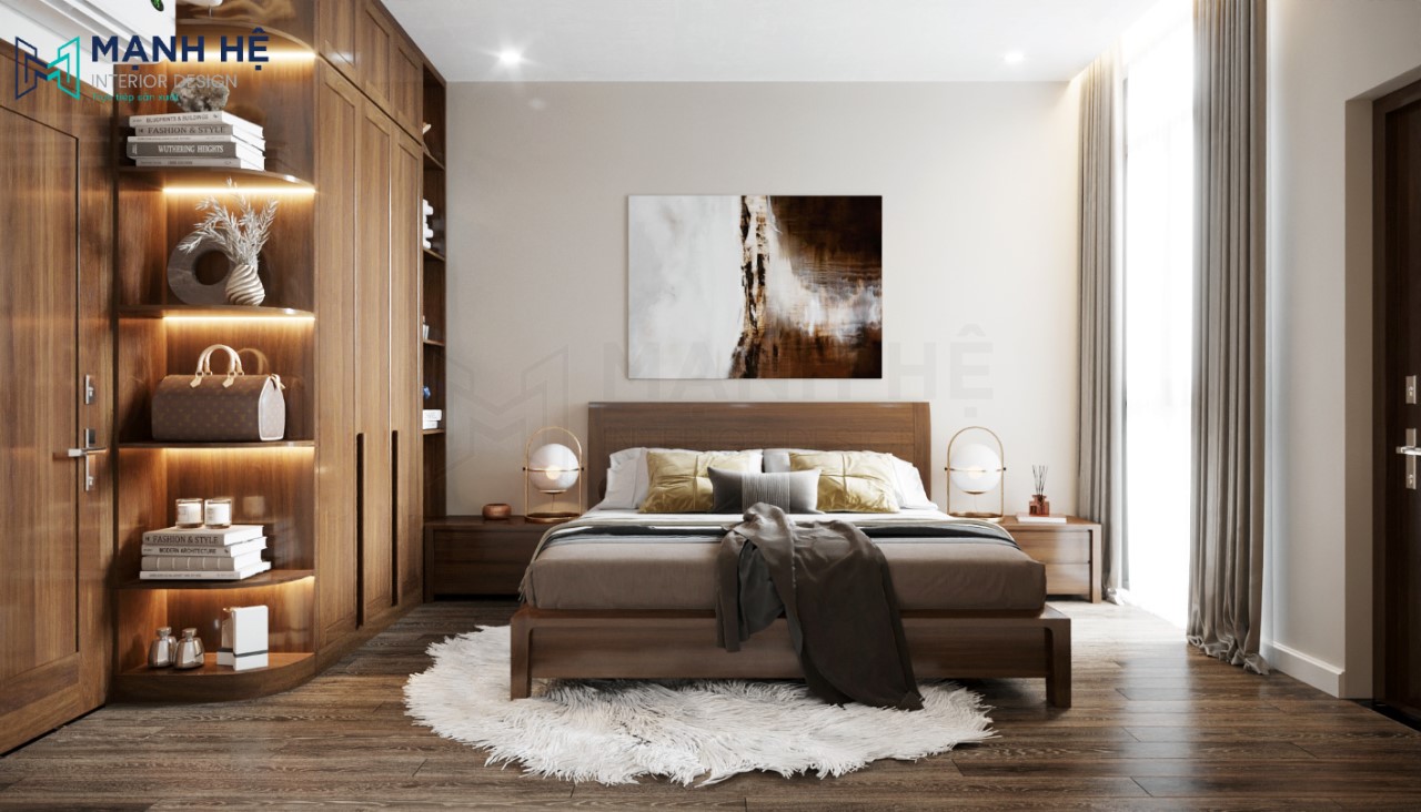 Thiết kế nội thất phòng ngủ nhỏ dành cho ông bà