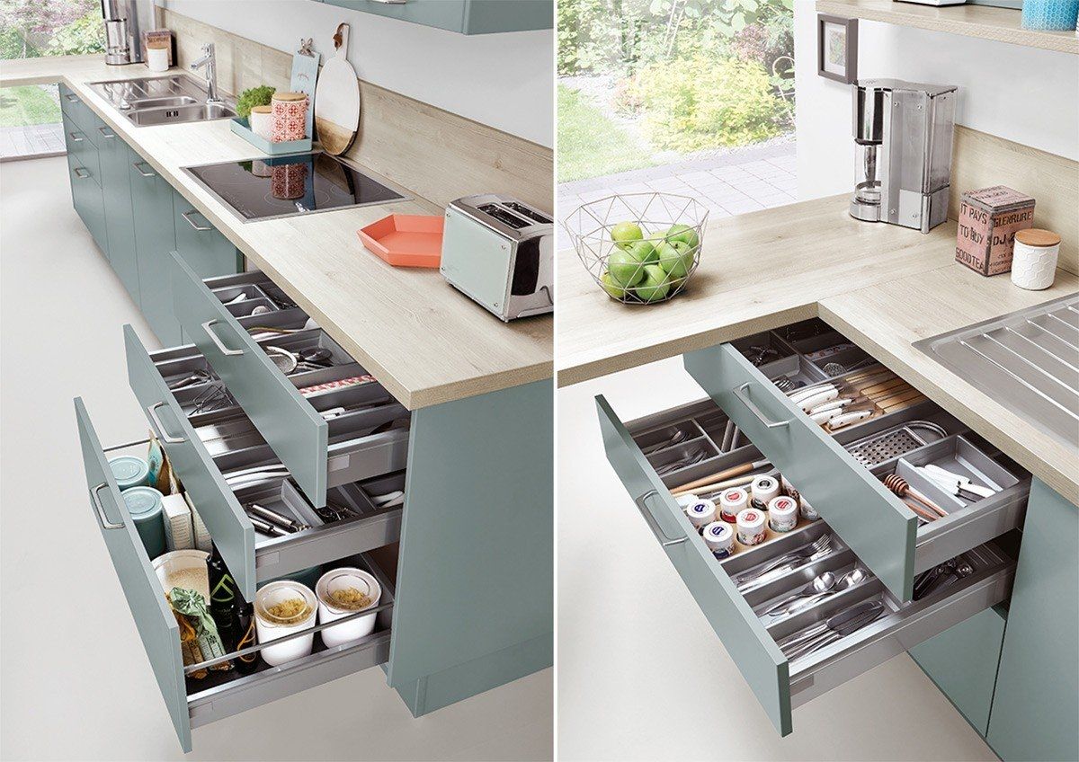 Tủ đựng đồ khô nhà bếp đa dạng về mẫu mã hiện đại